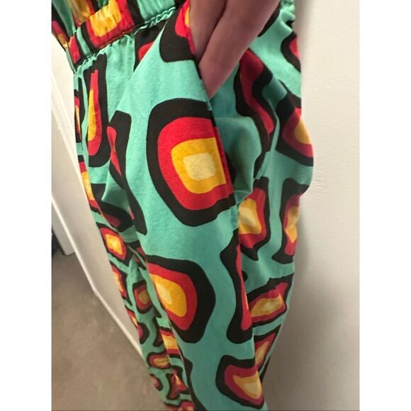 Lucy & Yak Women's Multicolor Presley Organic Cotton Sleeveless Jumpsuit Size 4 - Picture 4 of 9